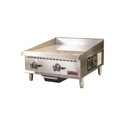 Ikon IMG-24 Griddle, Gas, Countertop, Adjustable Manual Control, 60,000 BTU Total