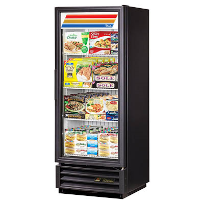 True GDM-12F-HC~TSL01 One-Section Freezer Merchandiser with (1) Glass Door