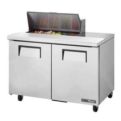 Sandwich/Salad Prep Unit, Two Section, 1/3 HP, 115v/60/1-ph